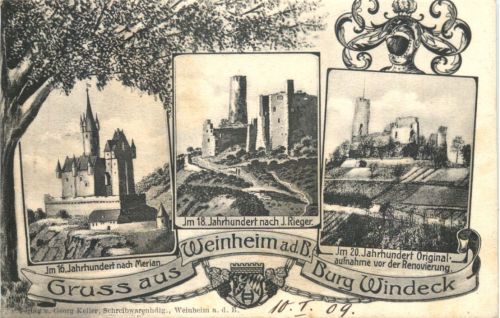 Gruss aus Weinheim - Burg Windeck