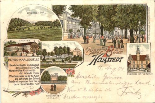 Gruss aus Bad Helmstedt - Litho