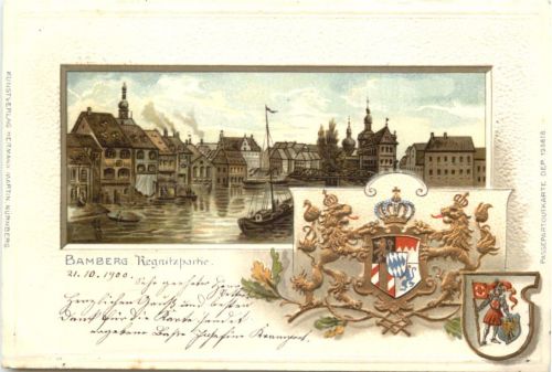 Bamberg - Regnitzpartie - Litho