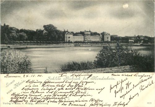 Schloss Biebrich bei Mondschein