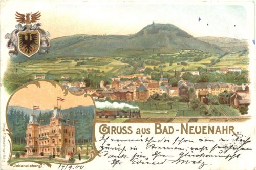 Gruss aus Bad Neuenahr - Litho