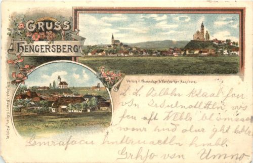 Gruss aus Hengersberg - Litho