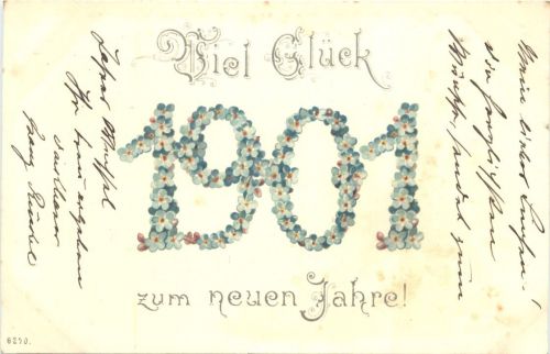 Jahreszahl 1901 - Neujahr