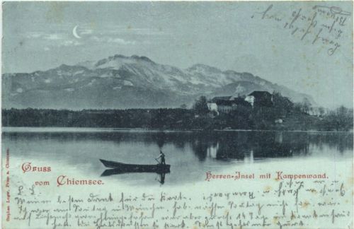 Gruss vom Chiemsee Herren Insel
