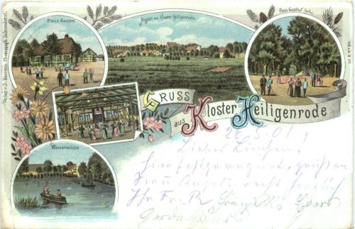 Gruss aus Kloster Heiligenrode - Litho