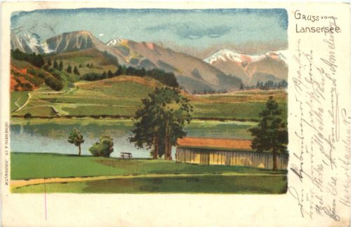 Gruss vom Lansersee - Litho