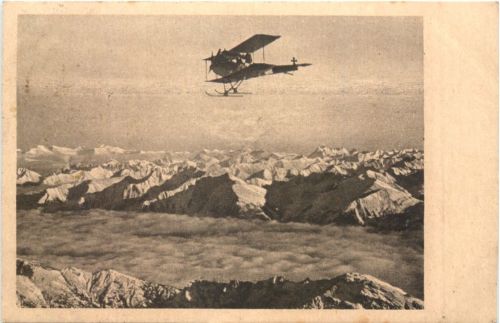Zugspitzgebiet mit Flugzeug