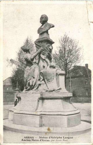 Arras - Statue d Adolphe Lenglet - Feldpost