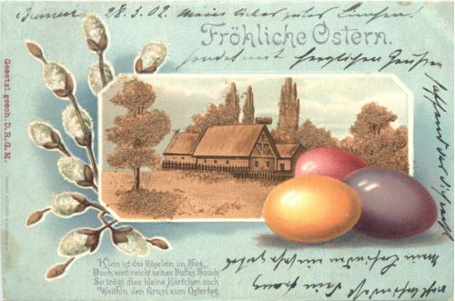 Ostern - Prägekarte