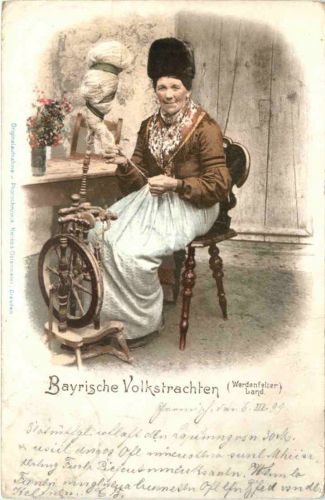 Werdenfelser Land - Tracht - Spinnrad
