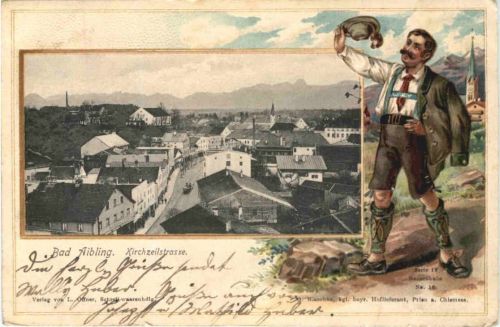 Bad Aibling - Kirchzeilstrasse - Litho