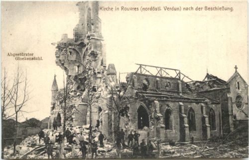 Kirche in Rouvres - Feldpost