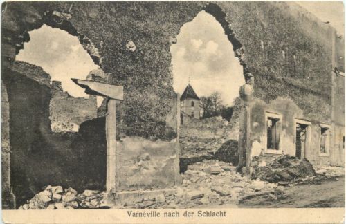 Varneville nach der Schlacht - Feldpost