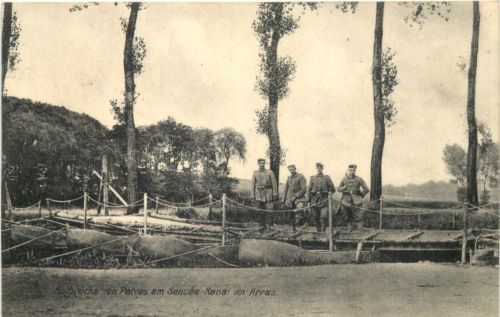 Norbrücke von Pelves vor Arras - Feldpost