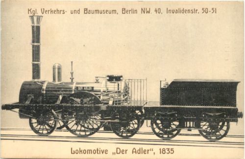Eisenbahn - Lokomotive Der Adler 1835