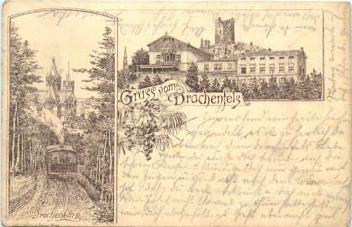 Gruss vom Drachenfels - Vorläufer 1894