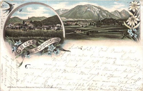 Gruss aus Ruhpolding - Litho