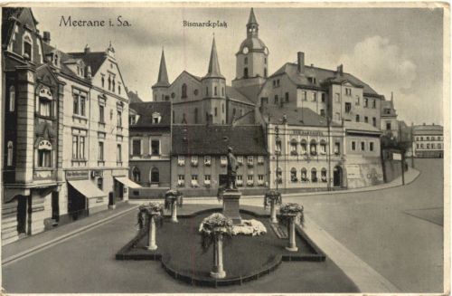 Meerane in Sachsen - Bismarckplatz