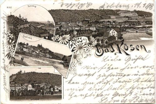 Gruss aus Bad Kösen - Litho