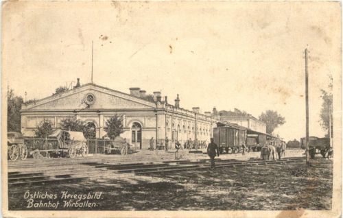 Bahnhof Wirballen - Feldpost