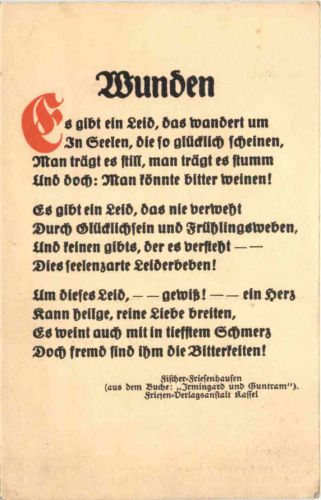 Gedicht - Wunden