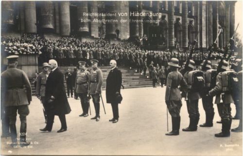 Reichspräsident von Hindenburg