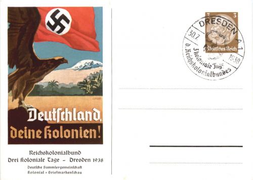 Deutschland deine Kolonien - 3. Reich 1938