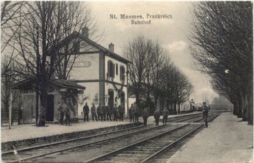 St. Masmes - Bahnhof - Feldpost
