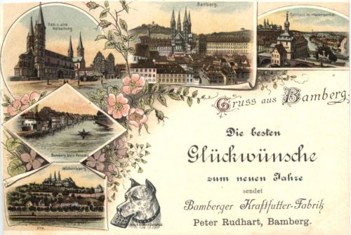 Gruss aus Bamberg - Litho