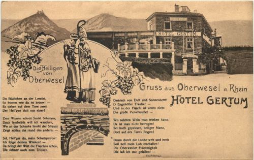 Gruss aus Oberwesel - Hotel Gertum