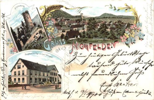Gruss aus Nohfelden - Litho