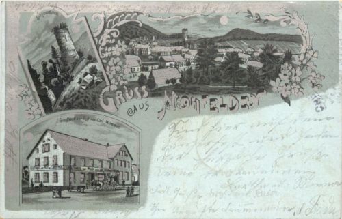 Gruss aus Nohfelden - Litho