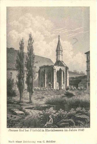 Ibener Hof bei Fürfeld im Jahre 1840