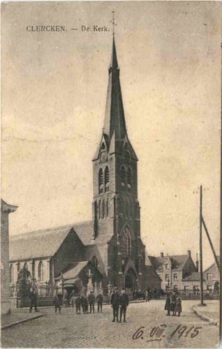 Clercken - De Kerk - Feldpost Luftschifferabteilung