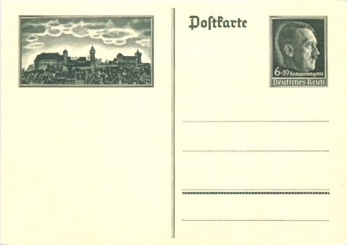 Nürnberg - Ganzsache 1938