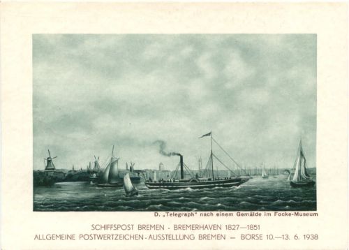 Bremen - Postwertzeichen Ausstellung 1938