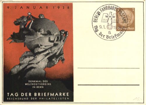 Berlin - Tag der Briefmarke 1938 - Ganzsache