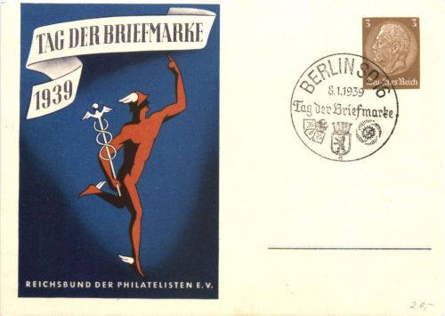 Tag der Briefmarke 1939 - Ganzsache