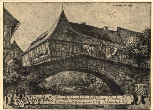 Suhl - Thüringische Postwertzeichen Ausstellung 1938