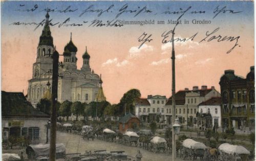 Markt in Grodno - Feldpost