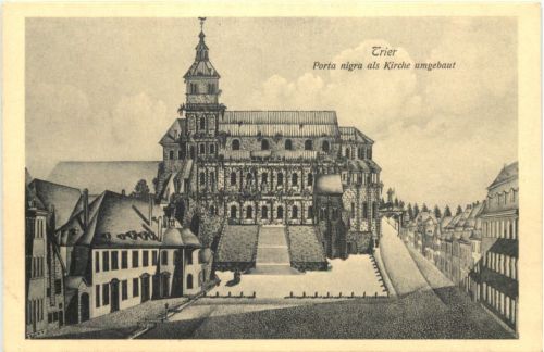 Trier - Porta Nigra als Kirche umgebaut