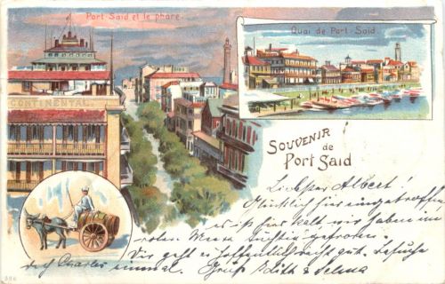 Souvenir de Port Said - Litho