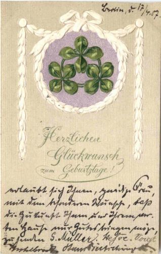 Geburtstag - Prägekarte