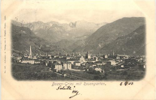 Bozen-Gries mit Rosengarten