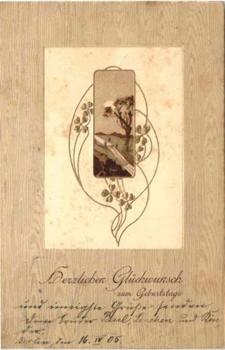 Geburtstag - Prägekarte