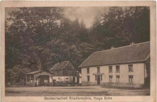 Gastwirtschaft Rhadermühle bei Oberbrügge - Halver