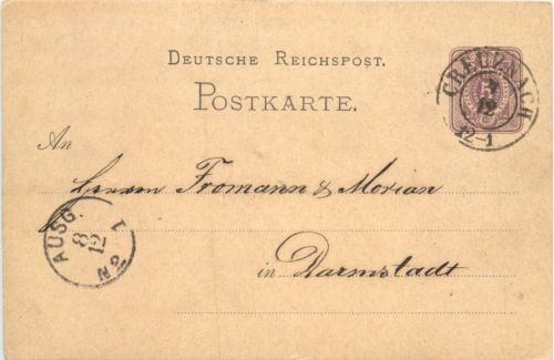 Ganzsache Kreuznach