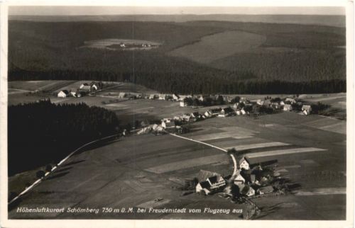 Schömberg bei Freudenstadt vom Flugzeug