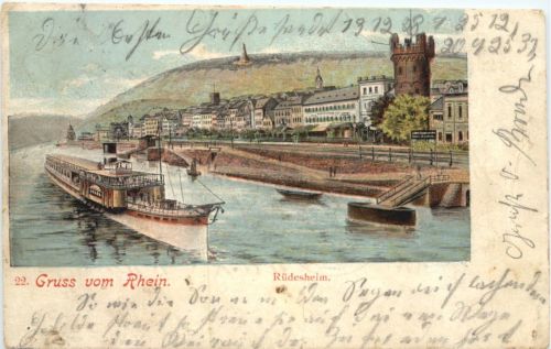 Gruss vom Rhein - Rüdesheim