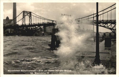 Nordessbad Wilhelmshaven - blick zur Kaiser-Wilhlem-Brücke